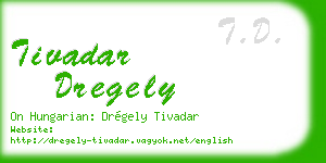 tivadar dregely business card